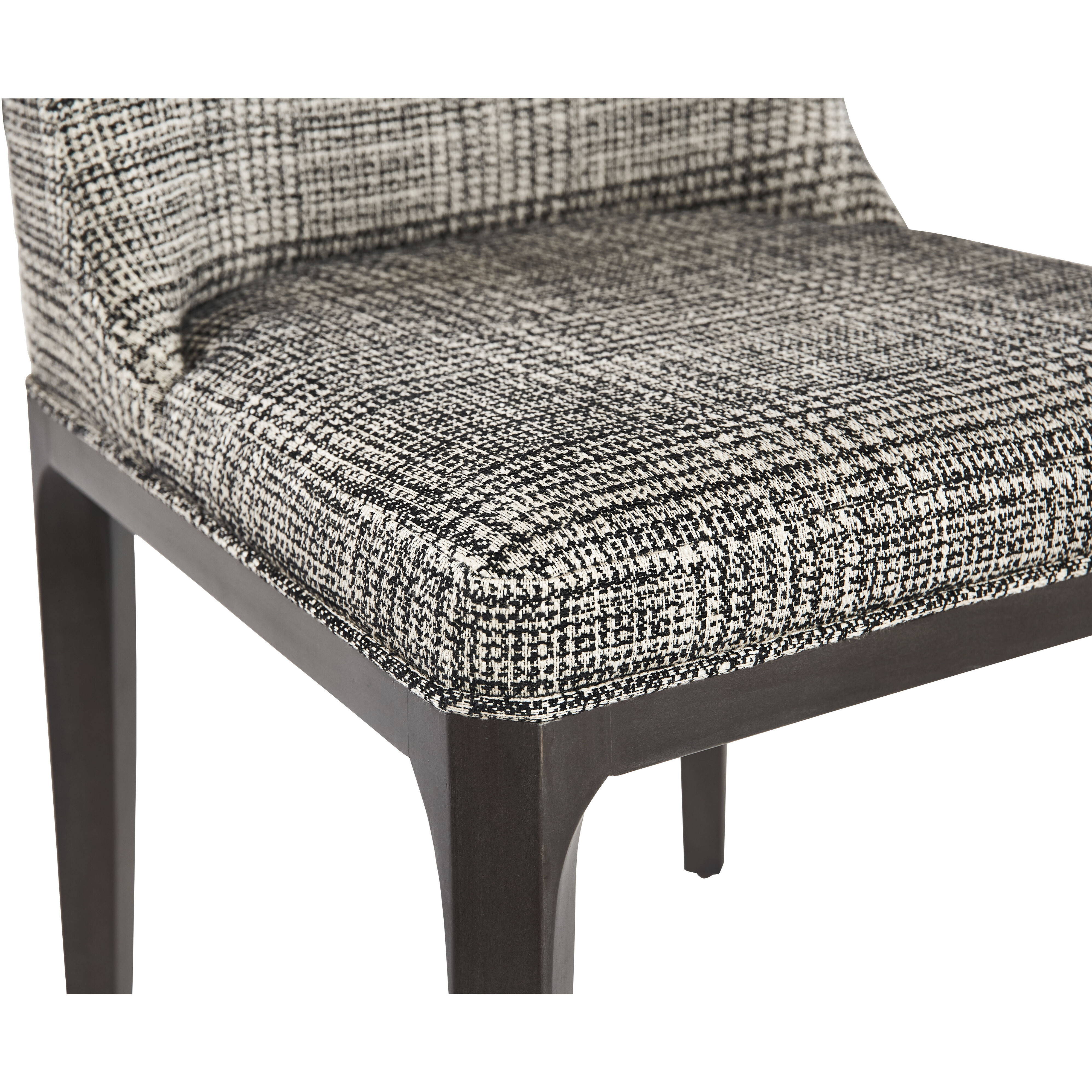 Elisa Grey Oak / Naya Check Black Dining Chair
